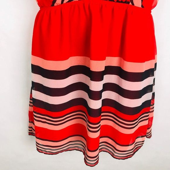 BCBGeneration Womens Size Medium Striped SemiSheer - Picture 2 of 7